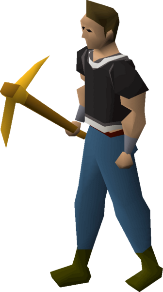 File:Gilded pickaxe equipped.png