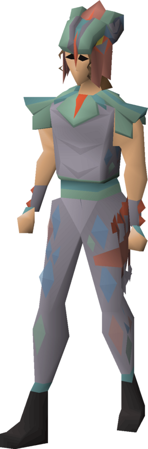 Hueycoatl hide armour equipped female.png