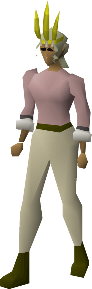 Chompy bird hat (bowmaster) equipped female.png
