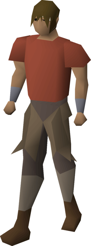 Yak-hide armour (legs) equipped male.png