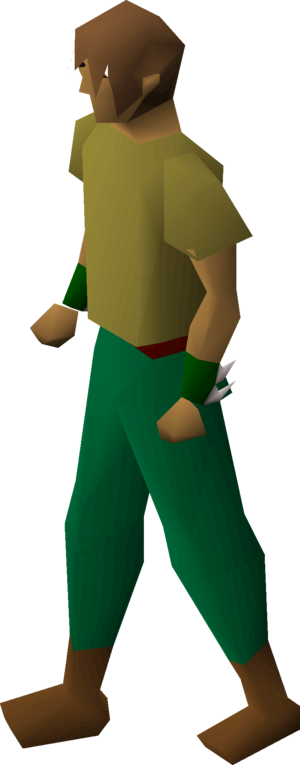 Green spiky vambraces equipped.png