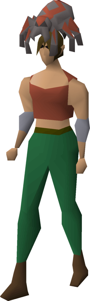 Spider hat (Venenatis) equipped female.png