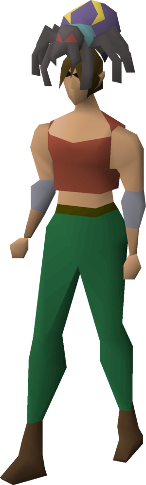 Spider hat (Verzik) equipped female.png