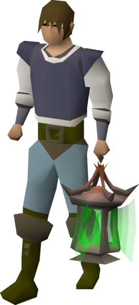 File:Abyssal lantern (green logs) equipped male.png