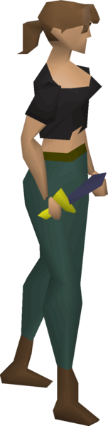 File:Mithril dagger equipped female.png