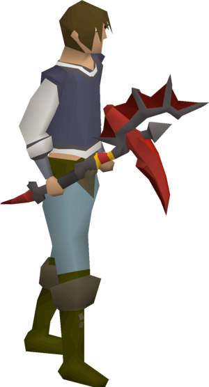 Dragon pickaxe (or) equipped male.png