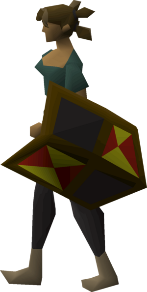 Black shield (h4) equipped female.png