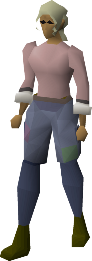 Farmer's boro trousers (female) equipped female.png