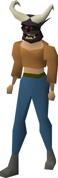 File:Black demon mask equipped female.png