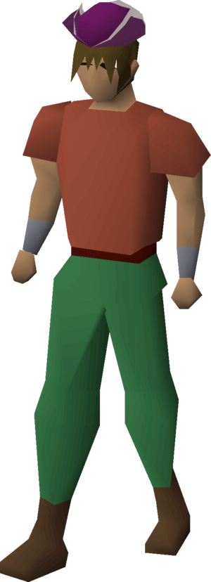 Purple tricorn hat equipped male.png