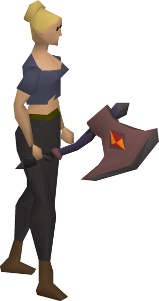 File:Trailblazer axe equipped female.png