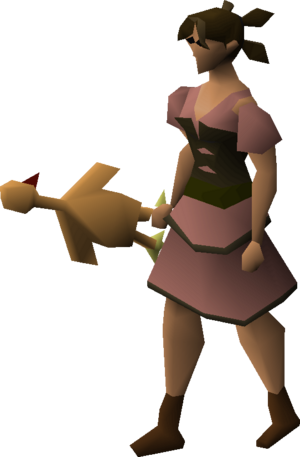 Rubber chicken equipped female.png