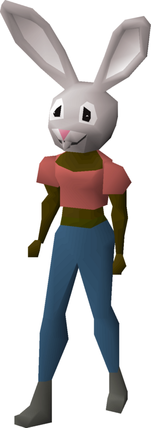 Bunnyman mask equipped female.png