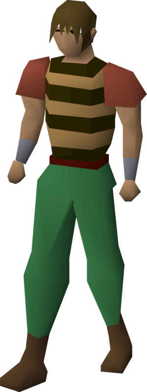 Stripy pirate shirt (brown) equipped male.png