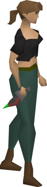 File:Dragon dagger (p)(cr) equipped female.png