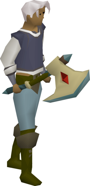 Trailblazer axe (Trailblazer League 2020) equipped.png