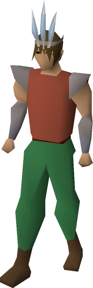 Chompy bird hat (ogre woodsman) equipped.png