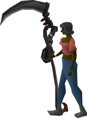 Scythe of vitur (uncharged) equipped female.png