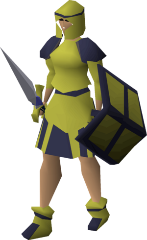 Decorative armour (gold plateskirt) equipped.png