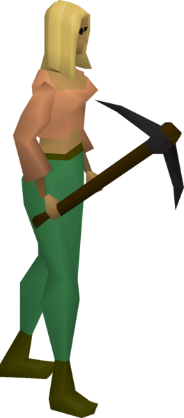 File:Black pickaxe equipped female.png