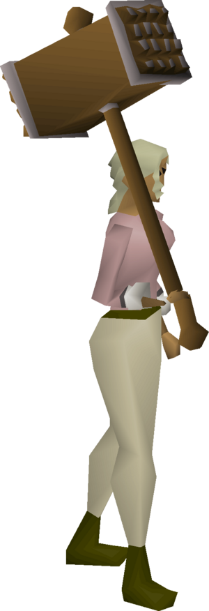 Meat tenderiser equipped female.png