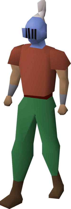 Rune heraldic helm (Asgarnia) equipped male.png