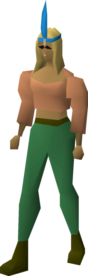 Chompy bird hat (ogre marksman) equipped female.png