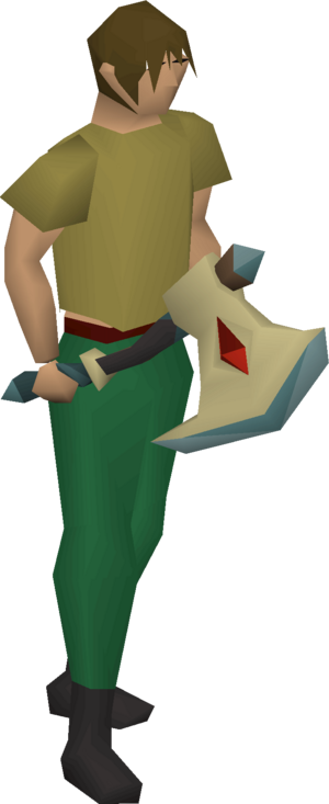 Infernal axe (or) (dark) equipped male.png
