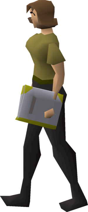 Damaged book (Armadyl) equipped female.png