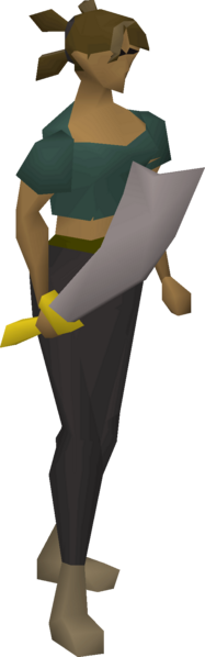 File:Steel scimitar equipped female.png