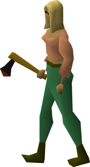 Black axe equipped female.png