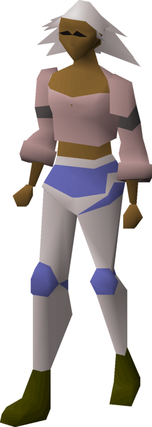Decorative armour (white platelegs) equipped female.png