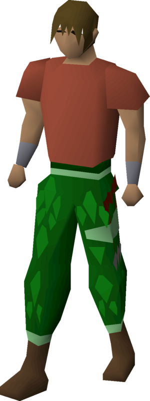 Green d'hide chaps (t) equipped male.png